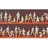 Unpainted Figure Set -- Adam & Eve Combination Kit pkg(26), HO, Preiser Kg 16400