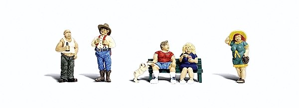 Scenic Accents(R) Figures -- Full-Figured Folks pkg(5), O, Woodland Scenics 2728