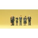 Funeral Attendees -- pkg(6), HO, Preiser Kg 10521
