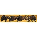 Animals -- Bison pkg(4), HO, Preiser Kg 20391