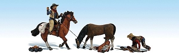 Scenic Accents(R) -- Ridin` & Ropin`, HO, Woodland Scenics 1940