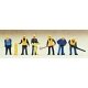 Railroad Personnel -- Track Maintenance pkg(6), N, Preiser Kg 79035