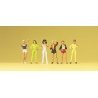 Pedestrians -- Young Ladies pkg(6), HO, Preiser Kg 14066
