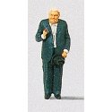 Individual Figure - Politician -- Ludwig Erhard, HO, Preiser Kg 28028