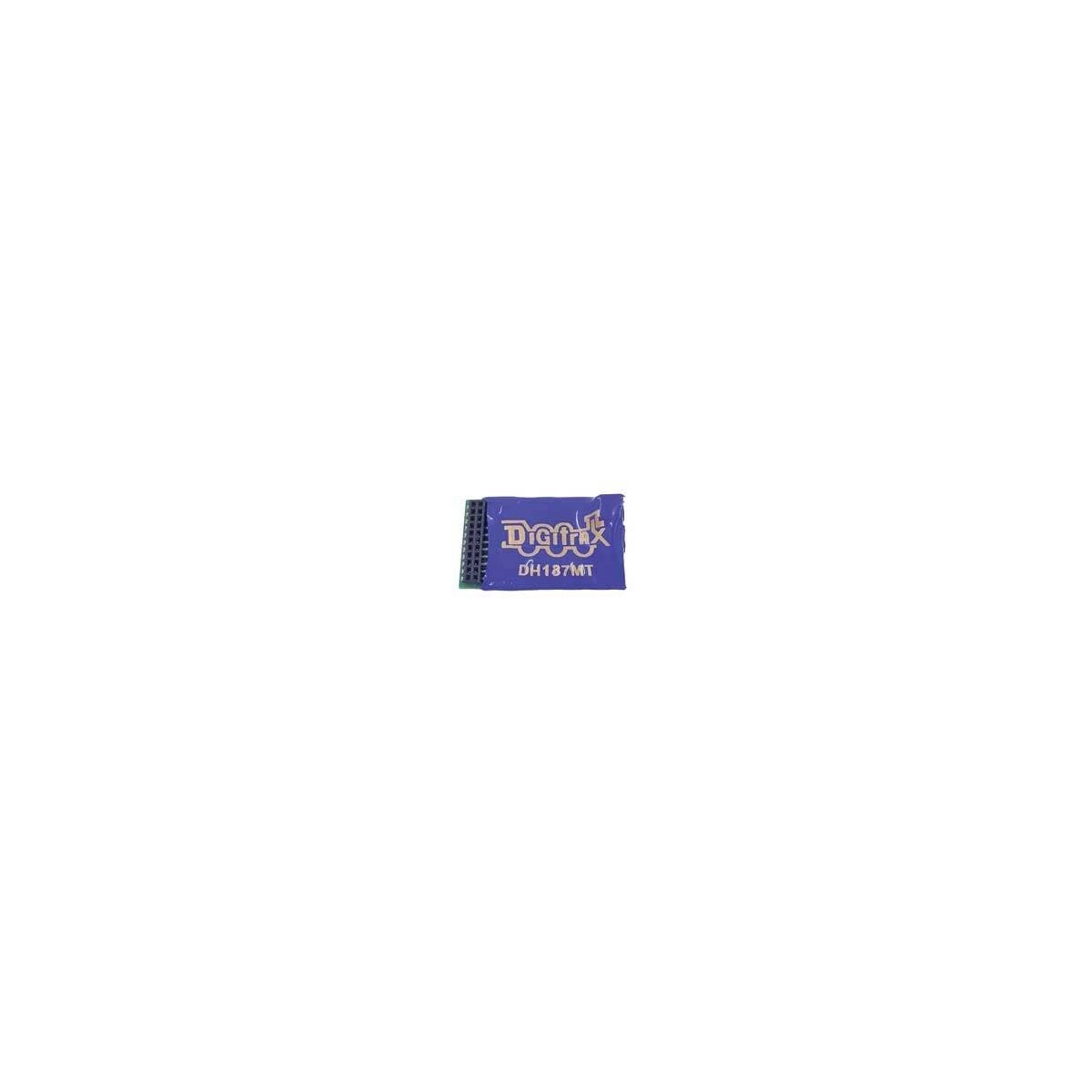 DH187MT Mobile DCC Decoder -- 21MT Interface, 1 Amp, 8 FX7 Functions, HO, Digitrax DH187MT