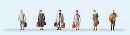 Passengers -- Walking Travellers Era III, N, Preiser Kg 79219