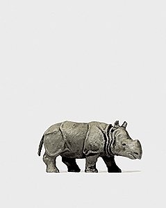 Animal -- Baby Indian Rhinoceros, HO, Preiser Kg 29503