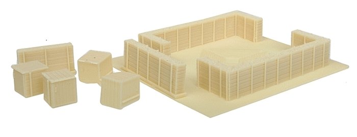 Military Kit -- G-Stand Heavy Flak Emplacement, HO, Trident Miniatures 99034