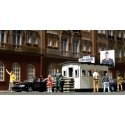 US Army Post-1945 Minature Scene Kit -- `Checkpoint Charlie` United States Zone Berlin Wall Bo, HO, Busch Gmbh & Co Kg 1490