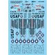 Military Aircraft Decal Set -- F-86A Peg 0 My Heart 336th F-86 Gopher 335th F-86 , 1/72, Microscale Industries Inc AC720058