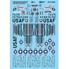 Military Aircraft Decal Set -- F-86A Peg 0 My Heart 336th F-86 Gopher 335th F-86 , 1/72, Microscale Industries Inc AC720058