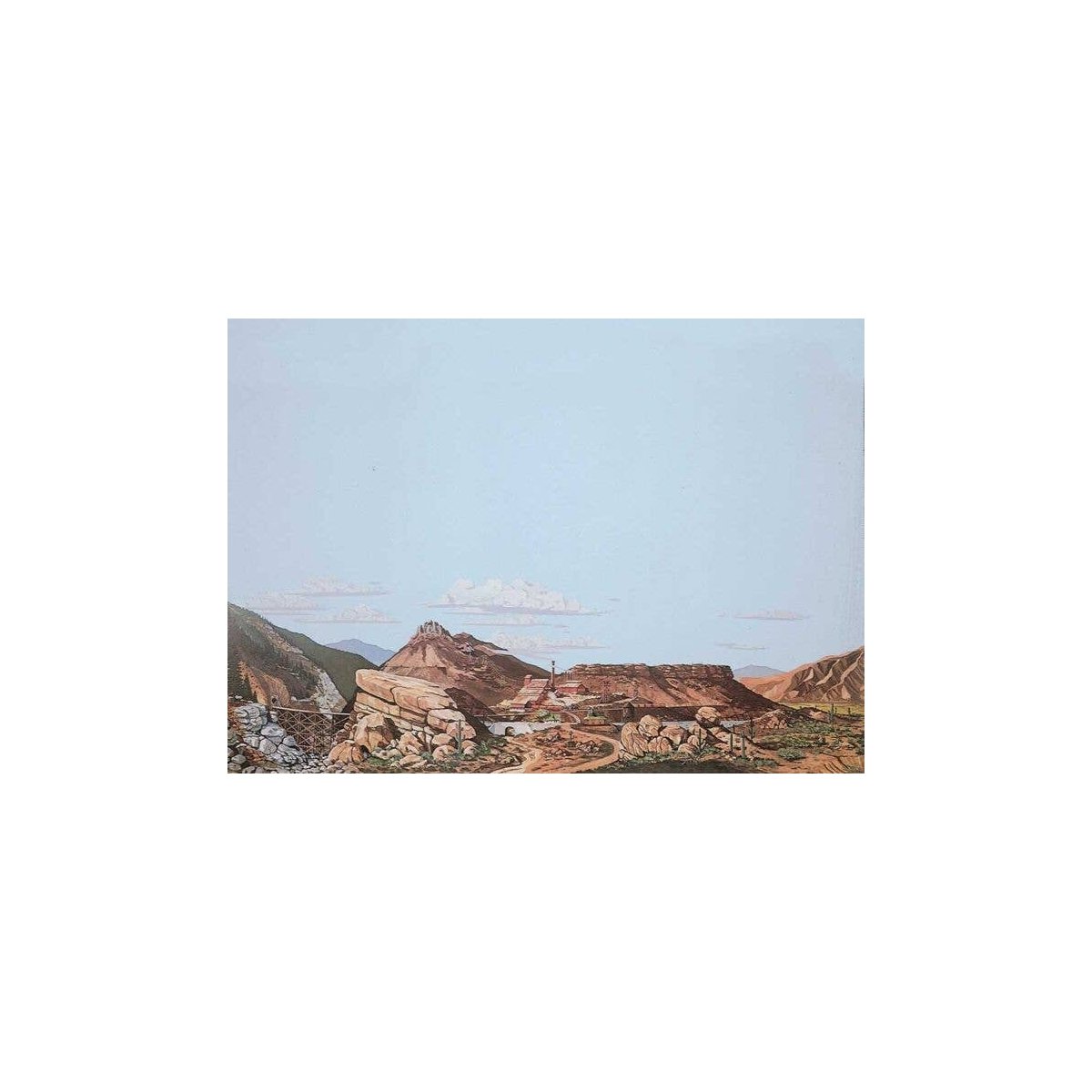 Background Scene 24 x 36′ 60 x 90cm - Instant Horizons(TM) -- Mountain to Desert, HO, Walthers SceneMaster 703