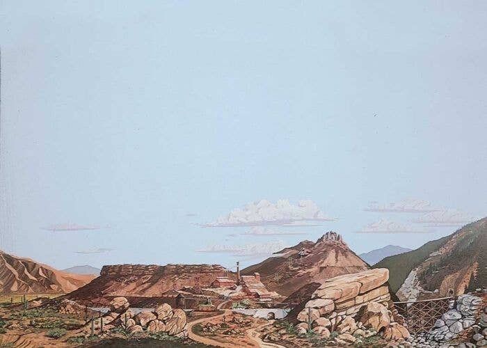 Background Scene 24 x 36′ 60 x 90cm - Instant Horizons(TM) -- Desert to Mountain, HO, Walthers SceneMaster 704