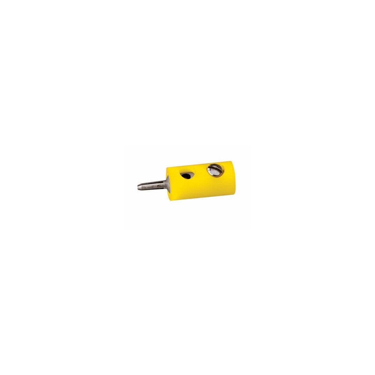 Round Plugs w/Crossover Hole -- Yellow, ALL, Brawa Modellspielwaren 3051