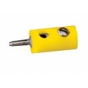 Round Plugs w/Crossover Hole -- Yellow, ALL, Brawa Modellspielwaren 3051