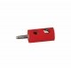 Round Plugs w/Crossover Hole -- Red, ALL, Brawa Modellspielwaren 3052