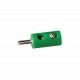 Round Plugs w/Crossover Hole -- Green, ALL, Brawa Modellspielwaren 3053