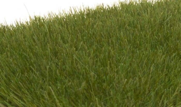 Static Grass - Field System -- Dark Green 1/4′ 7mm Fibers, All Scales, Woodland Scenics 621