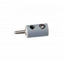 Round Plugs w/Crossover Hole -- Gray, ALL, Brawa Modellspielwaren 3057