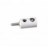 Round Plugs w/Crossover Hole -- White, ALL, Brawa Modellspielwaren 3059