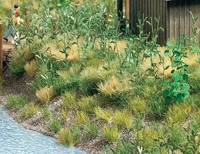 Groundcover Mat Set -- Each Mat: 4-1/8 x 5-13/16′ 10.5 x 14.8cm pkg(4), HO, Busch Gmbh & Co Kg 1300