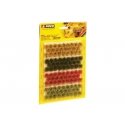 Grass Tufts XL -- Dark Green, Dark Green, Red, Yellow 3/8′ 9mm Fibers pkg(104), All Scales, Noch Gmbh & Co 7011