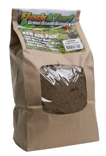 Flock & Turf Ground Cover ECO Pack Bag -- Earth Blend 48oz 1.4l, All Scales, Scenic Express 889E
