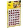 Grass Tufts Mini Set -- Blooming Red 1/4′ 6mm pkg(42), All Scales, Noch Gmbh & Co 7035