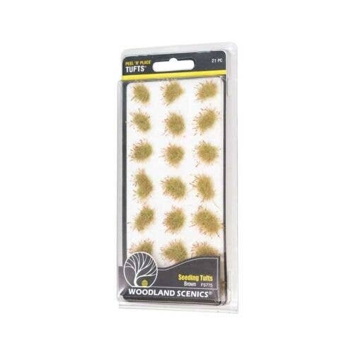 Peel `n` Place Tufts -- Brown Seeding, All Scales, Woodland Scenics 775