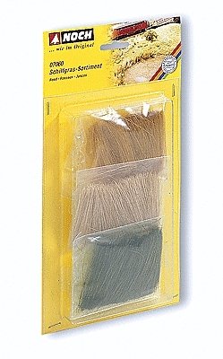 Reed Assortment -- Green/Beige/Brown, All Scales, Noch Gmbh & Co 7060