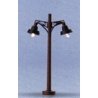 Double-Arm Wooden Post Lamp -- 50mm Height, N, Brawa Modellspielwaren 4611