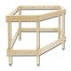 Module Kit Stand -- Corner, All Scales, Woodland Scenics 4791