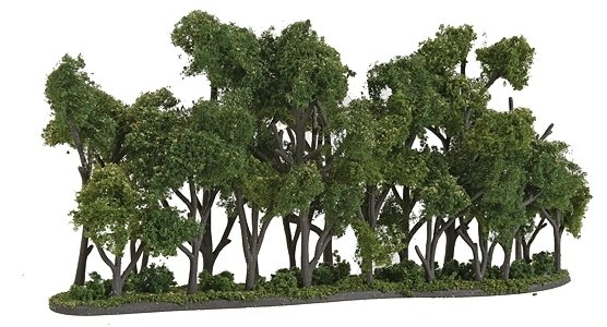 Hedge Row - Woodland Classics(TM) Ready Made Trees(TM) -- 8-1/4 x 1 to 4′ 20.9 x 2.5 to, All Scales, Woodland Scenics 3582