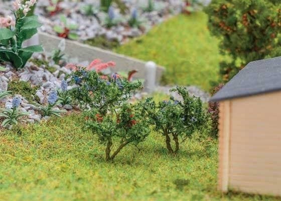 Blueberry & Red Currant Shrubs -- pkg(12), HO, Faller Gmbh 181285