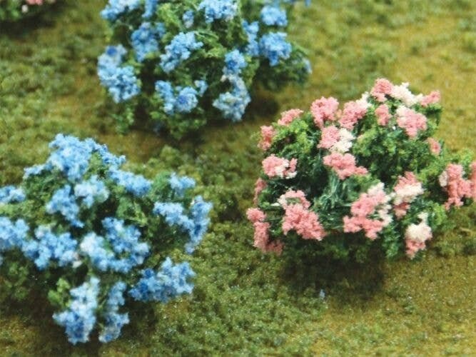 Hydrangea -- pkg(12), HO, JTT Miniature Tree 95609