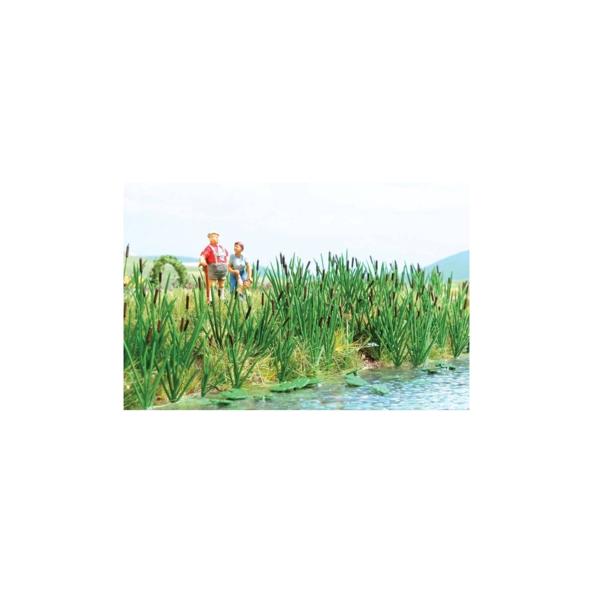 Cattails and Bull Rush Plants -- Kit pkg(120), HO, Busch Gmbh & Co Kg 1256