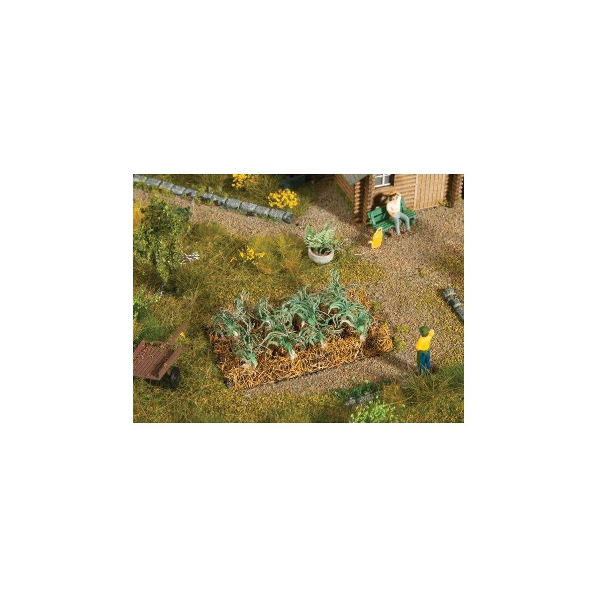 Garden Plot - Assembled - Deco Minis -- Leeks, HO, Noch Gmbh & Co 13222