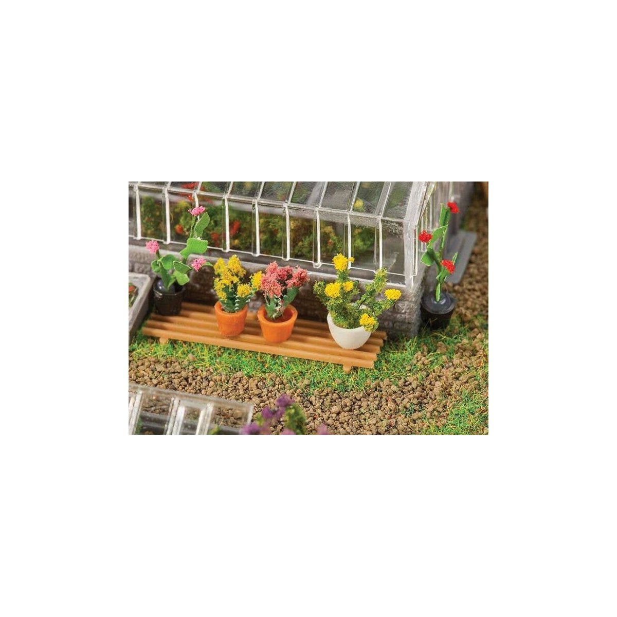 Potted Plants -- pkg(6), HO, Faller Gmbh 181270