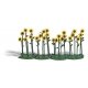 Sunflowers - Assembled -- pkg(24), HO, Busch Gmbh & Co Kg 1240
