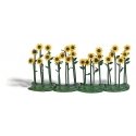 Sunflowers - Assembled -- pkg(24), HO, Busch Gmbh & Co Kg 1240