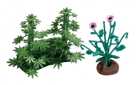 Plants -- Hemp And Poppy, HO, Busch Gmbh & Co Kg 1250