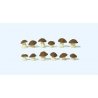 Cep Mushrooms -- Brown Caps pkg(12), G, Preiser Kg 45240