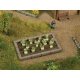 Garden Plot Edging Only -- Fits Noch Assembled Garden Plots, HO, Noch Gmbh & Co 13214