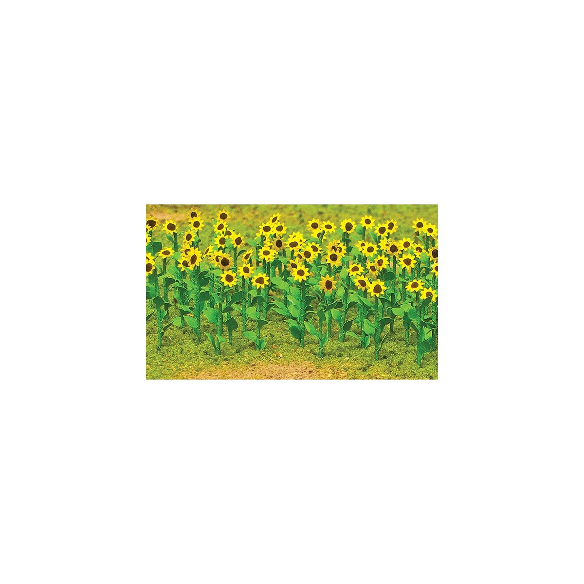 Sunflowers - Assembled -- 1′ 2.5cm Tall pkg(16), HO, JTT Miniature Tree 95523