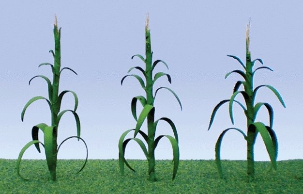 Corn Stalks -- 1′ 2.5cm Tall pkg(30), HO, JTT Miniature Tree 95552