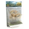 Woods Edge Trees -- Beige-Green 4 to 5-1/2′ pkg(5), All Scales, JTT Miniature Tree 95627
