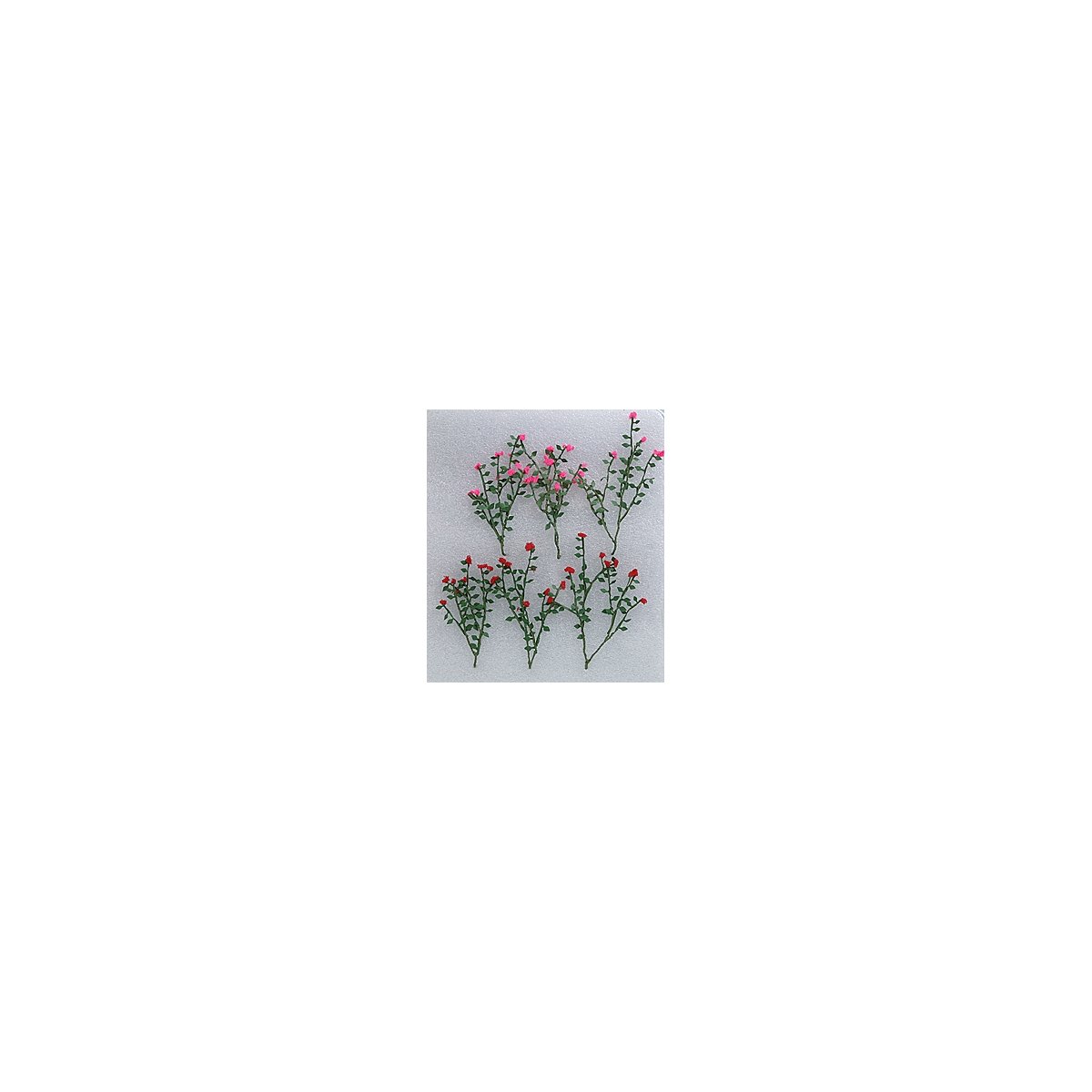 Rose Bushes -- 2-1/2′ 6.4cm pkg(6), O, JTT Miniature Tree 95540