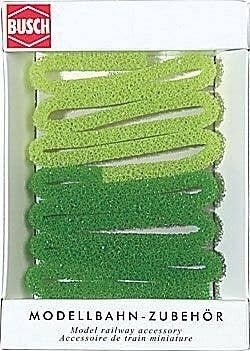 Hedge -- Green 25-13/32 x 13/32′ 100 x 1cm, HO, Busch Gmbh & Co Kg 7150