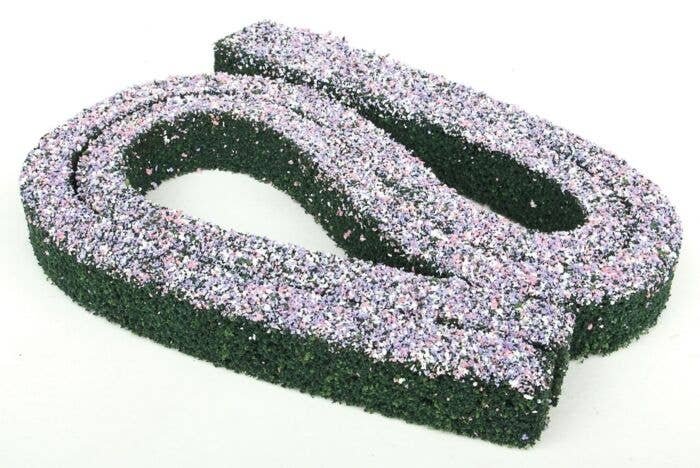 Ornamental Hedges & Shrubbery -- Flowering Hedges (pink, lavender) 2 x 3/4 x 1/2′, O, Scenic Express 512