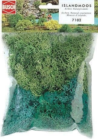 Lichen -- Light & Dark Green 1-1/4oz 35g, All Scales, Busch Gmbh & Co Kg 7102